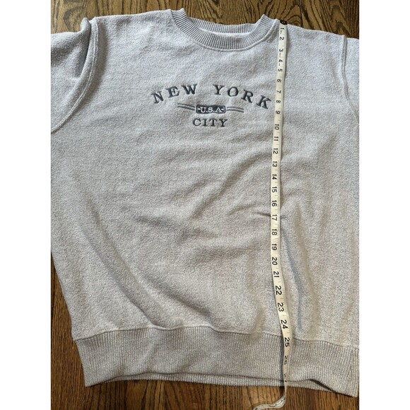 ESY Surf Co. New York City Graphic Gray Crewneck Sweatshirt Pullover Size XL EUC - Picture 7 of 7